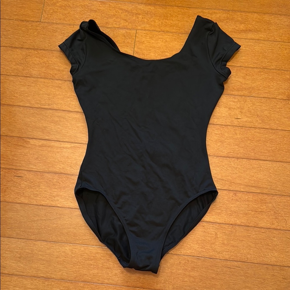 Bloch Black Short Sleeve Leotard